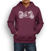 JL Illustration For A Kawasaki Ninja ZX10R 2007 Motorbike Fan Hoodie