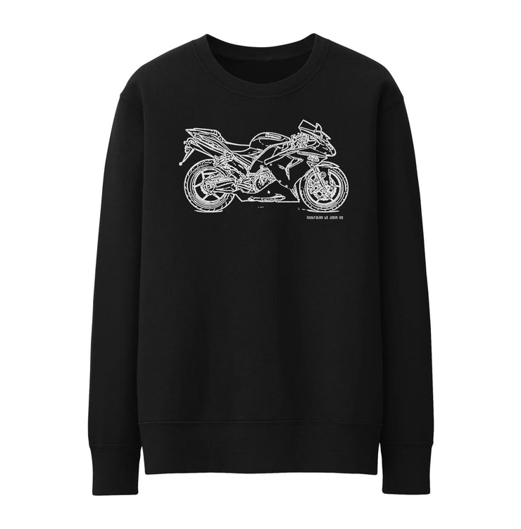 JL Illustration For A Kawasaki Ninja ZX10R 2007 Motorbike Fan Jumper