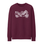 JL Illustration For A Kawasaki Ninja ZX14R Motorbike Fan Jumper