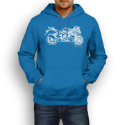 JL Illustration For A Kawasaki Ninja ZX 6R KRT Motorbike Fan Hoodie