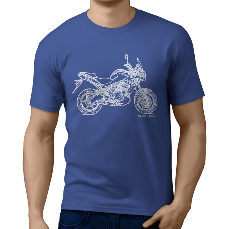 JL Illustration For A Kawasaki Versys 650 Motorbike Fan T-shirt