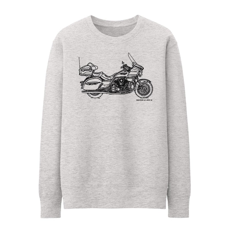 JL Illustration For A Kawasaki Vulcan 1700 Voyager Motorbike Fan Jumper