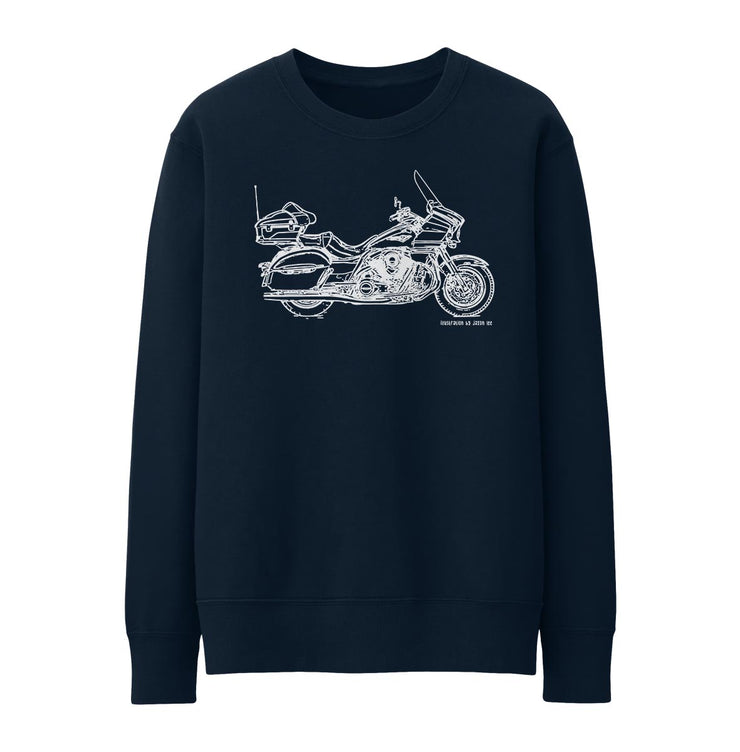 JL Illustration For A Kawasaki Vulcan 1700 Voyager Motorbike Fan Jumper