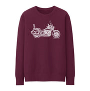 JL Illustration For A Kawasaki Vulcan 900 Classic LT Motorbike Fan Jumper