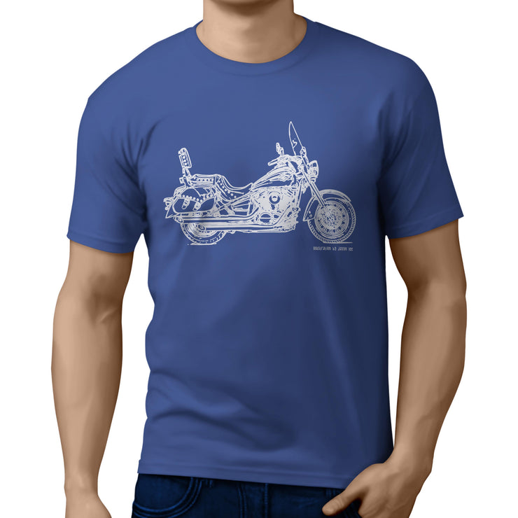 JL Illustration For A Kawasaki Vulcan 900 Classic LT Motorbike Fan T-shirt