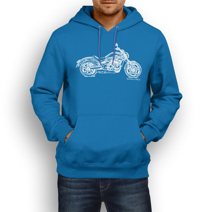 JL Illustration For A Kawasaki Vulcan S Motorbike Fan Hoodie