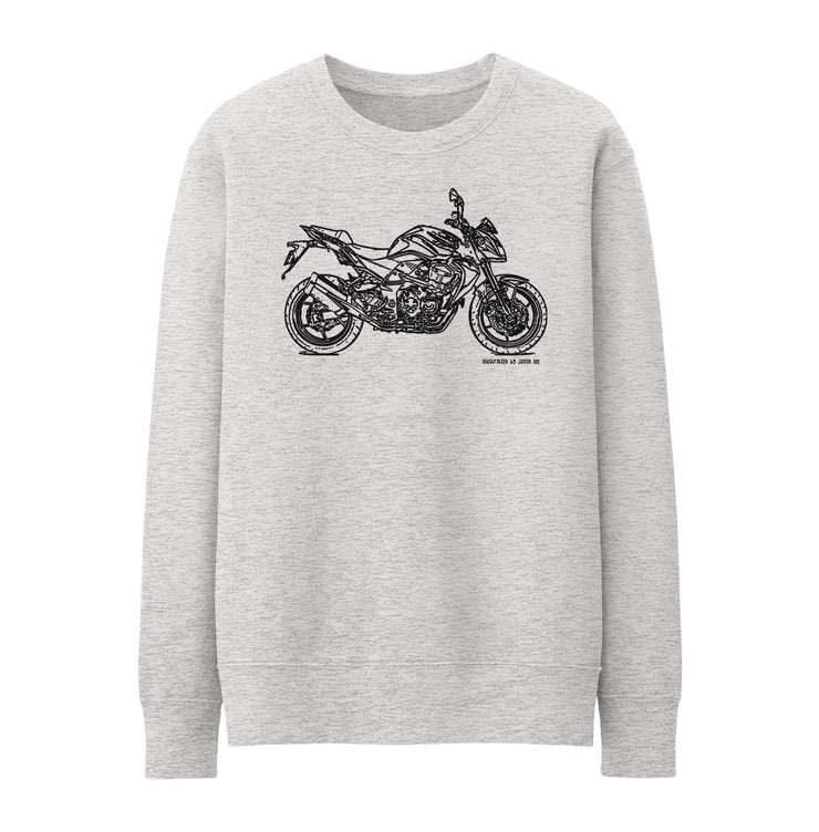JL Illustration For A Kawasaki Z750 Motorbike Fan Jumper