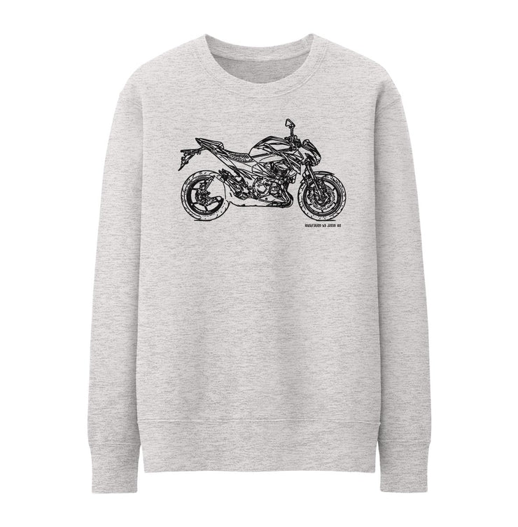 JL Illustration For A Kawasaki Z800 Motorbike Fan Jumper