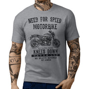 JL Speed Illustration For A Kawasaki Z900 RS 2018 Motorbike Fan T-shirt