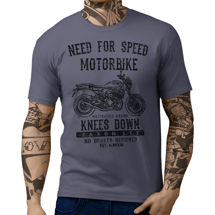 JL Speed Illustration For A Kawasaki Z900 RS 2018 Motorbike Fan T-shirt