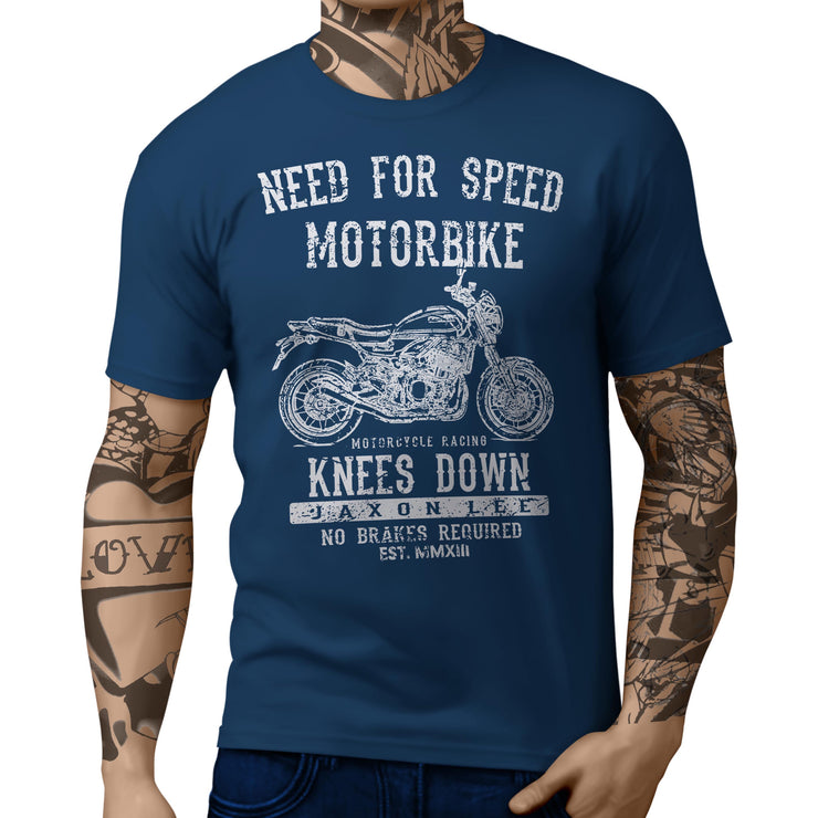 JL Speed Illustration For A Kawasaki Z900 RS 2018 Motorbike Fan T-shirt