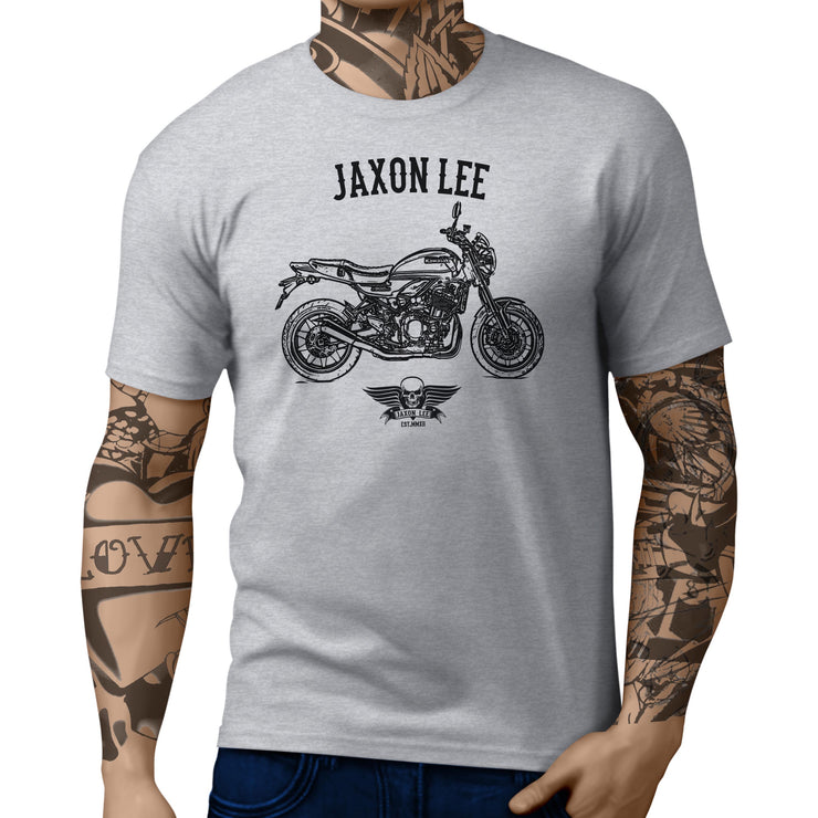 Jaxon Lee Illustration For A Kawasaki Z900 RS 2018 Motorbike Fan T-shirt