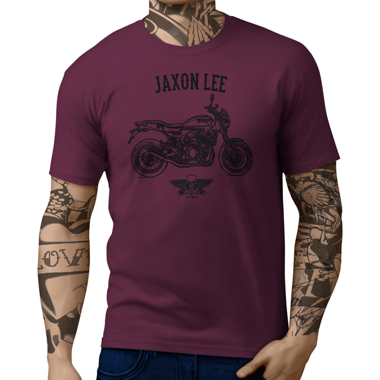 Jaxon Lee Illustration For A Kawasaki Z900 RS 2018 Motorbike Fan T-shirt