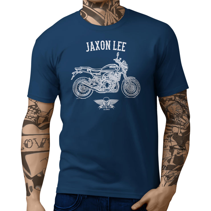 Jaxon Lee Illustration For A Kawasaki Z900 RS 2018 Motorbike Fan T-shirt