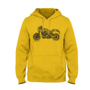 JL Illustration For A Kawasaki Z900 RS CAFE Motorbike Fan Hoodie