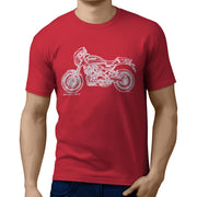 JL* Illustration For A Kawasaki Z900 RS CAFE Motorbike Fan T-shirt