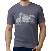 JL* Illustration For A Kawasaki Z900 RS CAFE Motorbike Fan T-shirt