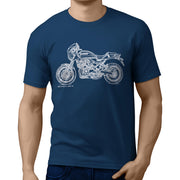 JL* Illustration For A Kawasaki Z900 RS CAFE Motorbike Fan T-shirt