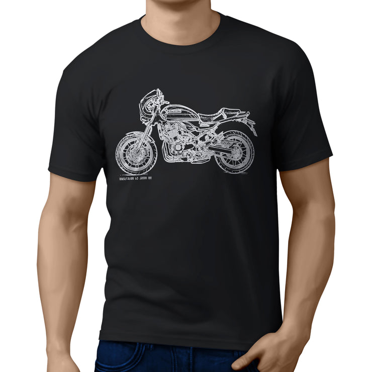 JL* Illustration For A Kawasaki Z900 RS CAFE Motorbike Fan T-shirt