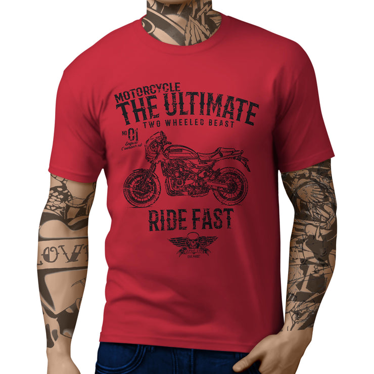 JL Ultimate Illustration For A Kawasaki Z900 RS Cafe 2018 Motorbike Fan T-shirt