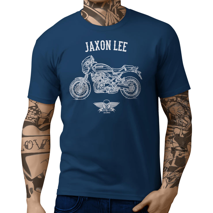 Jaxon Lee Illustration For A Kawasaki Z900 RS Cafe 2018 Motorbike Fan T-shirt