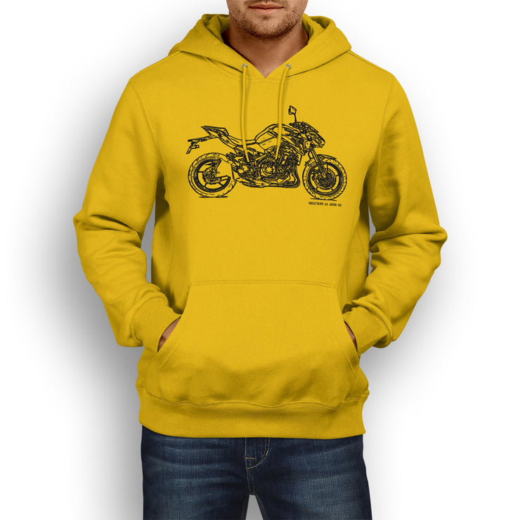 JL Illustration For A Kawasaki Z900 Motorbike Fan Hoodie