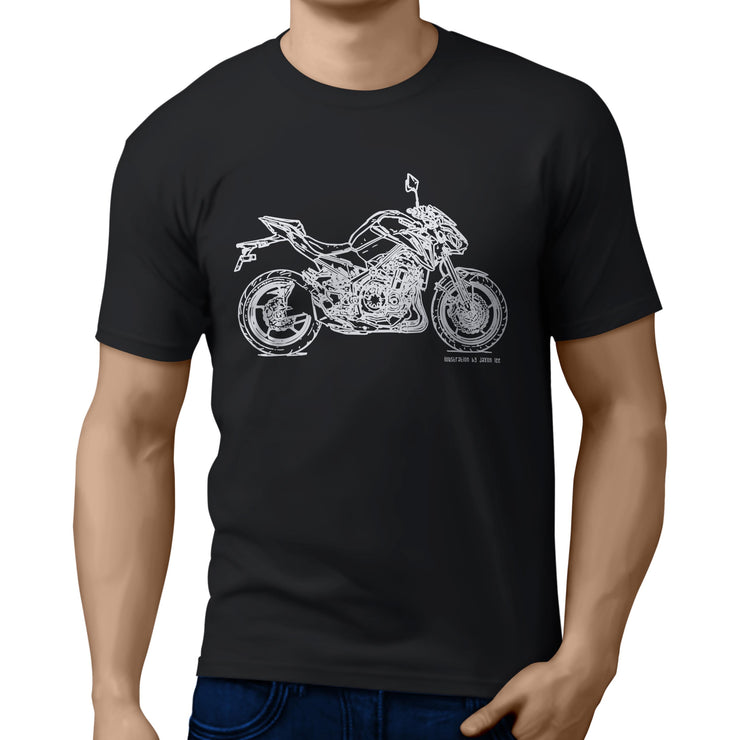JL Illustration For A Kawasaki Z900 Motorbike Fan T-shirt