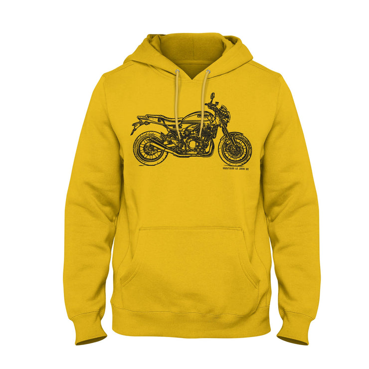 JL Illustration For A Kawasaki Z900 RS 2018 Motorbike Fan Hoodie