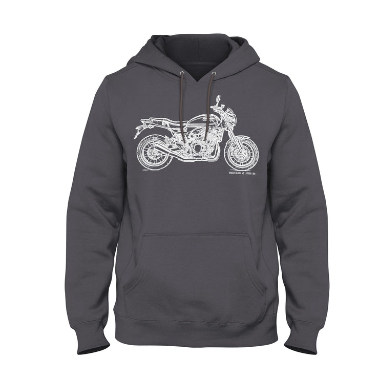 JL Illustration For A Kawasaki Z900 RS 2018 Motorbike Fan Hoodie