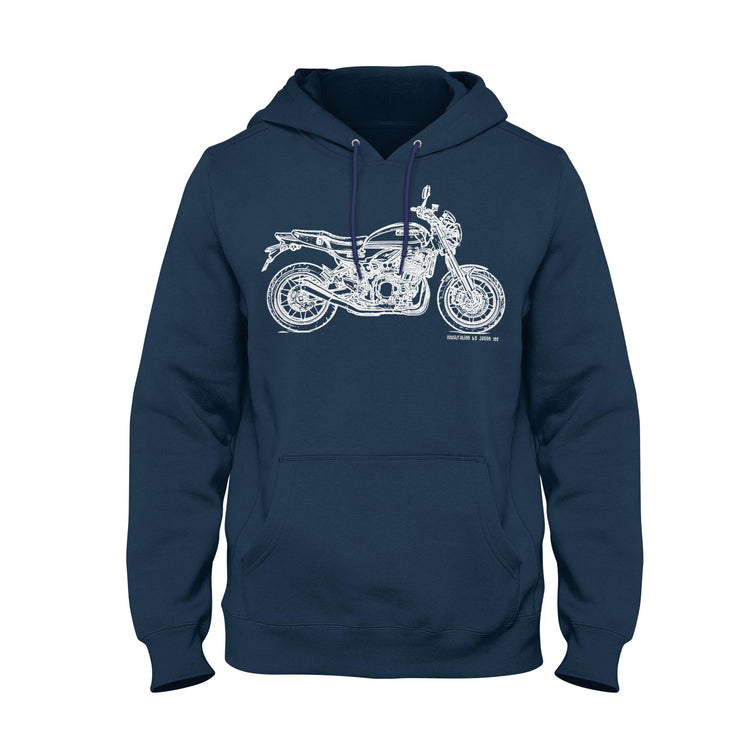 JL Illustration For A Kawasaki Z900 RS 2018 Motorbike Fan Hoodie