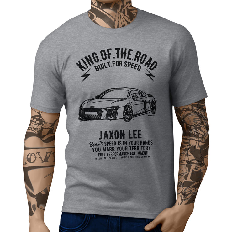 JL King Illustration For A Audi R8 Motorcar Fan T-shirt