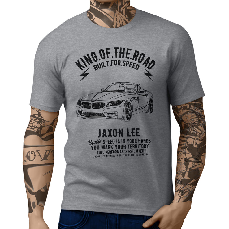 JL King Illustration For A BMW Z4 Convertible Motorcar Fan T-shirt