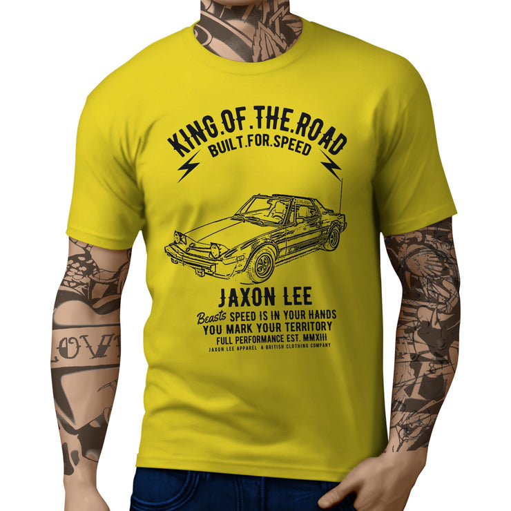 JL King Illustration For A Fiat X19 Bertone Motorcar Fan T-shirt