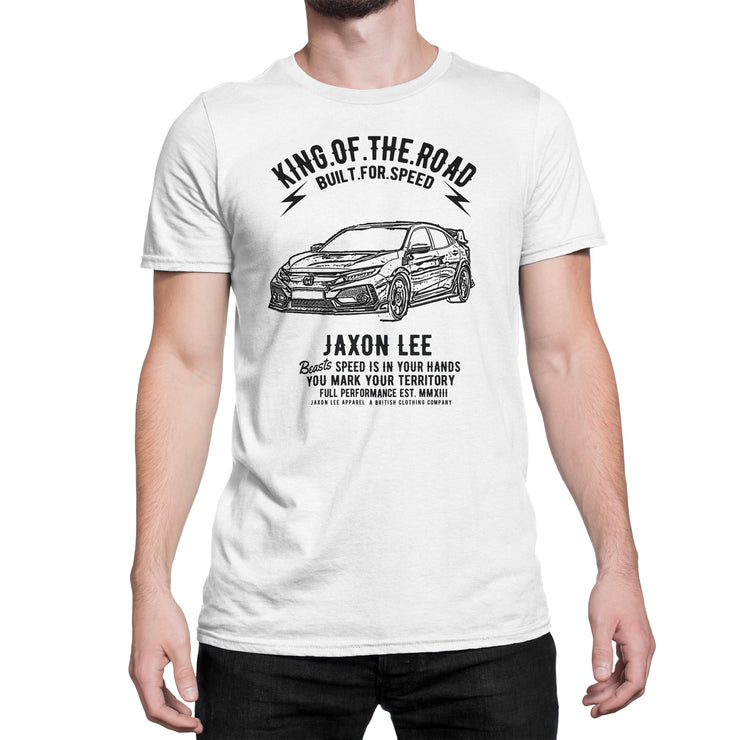 JL King Illustration For A Honda Civic Type R Motorcar Fan T-shirt