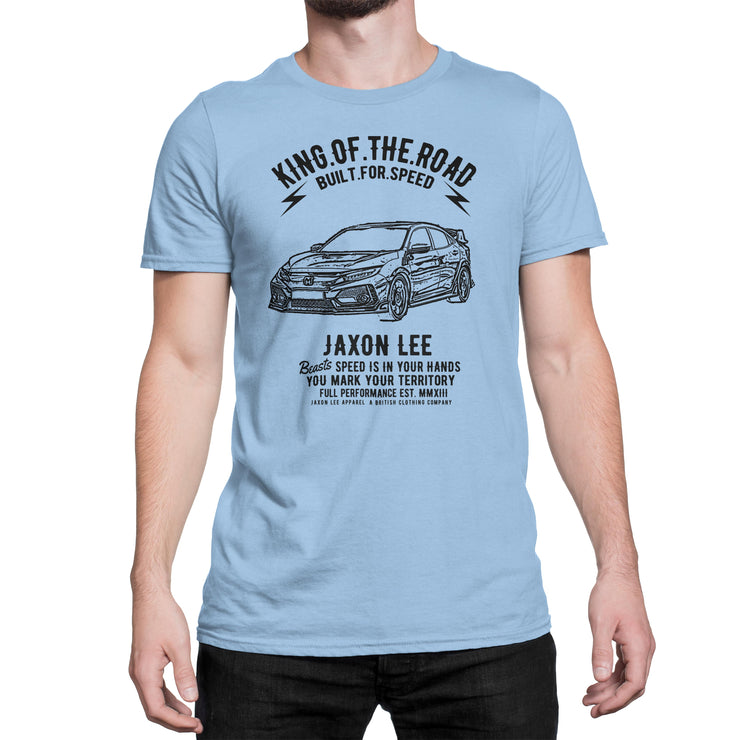 JL King Illustration For A Honda Civic Type R Motorcar Fan T-shirt