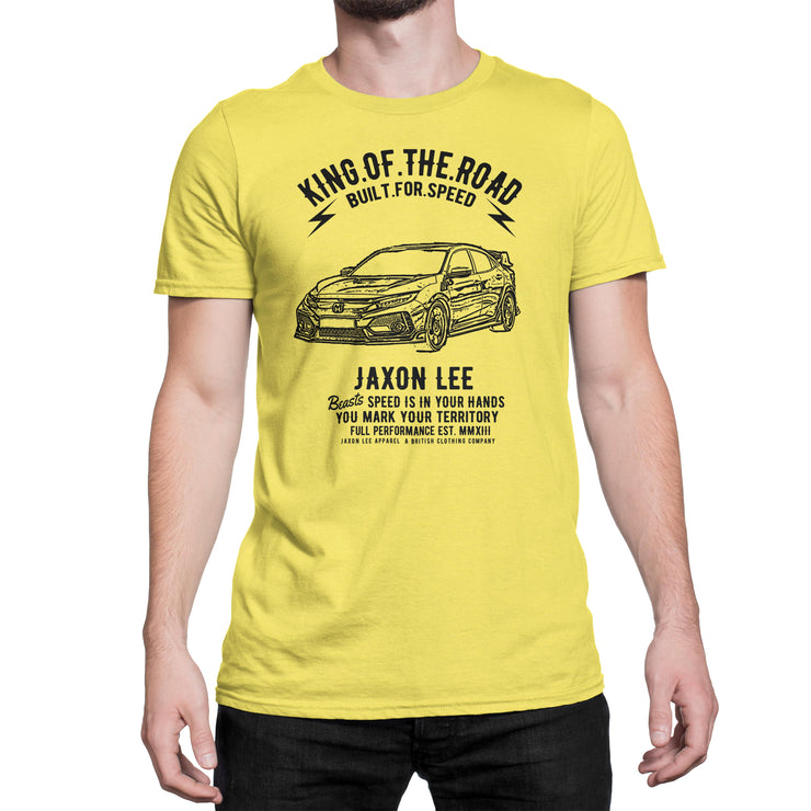 JL King Illustration For A Honda Civic Type R Motorcar Fan T-shirt