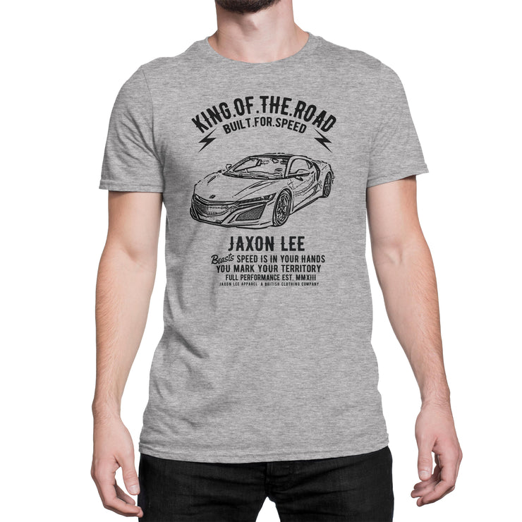 JL King Illustration For A Honda NSX 2017 Motorcar Fan T-shirt