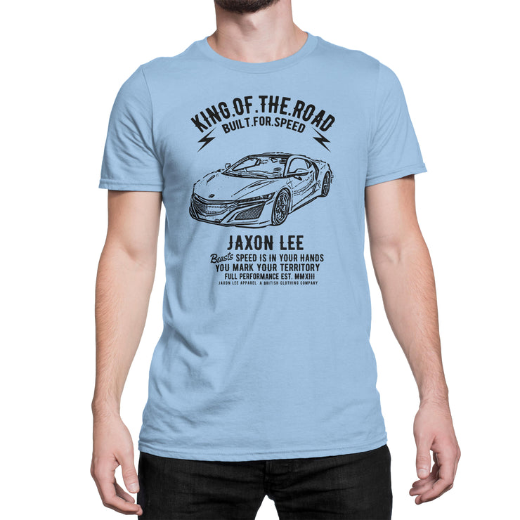 JL King Illustration For A Honda NSX 2017 Motorcar Fan T-shirt