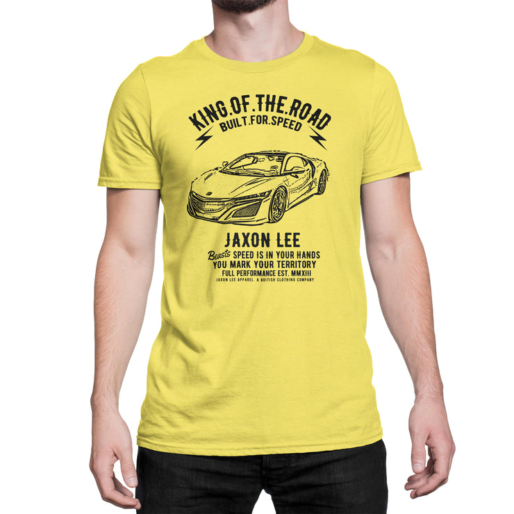 JL King Illustration For A Honda NSX 2017 Motorcar Fan T-shirt