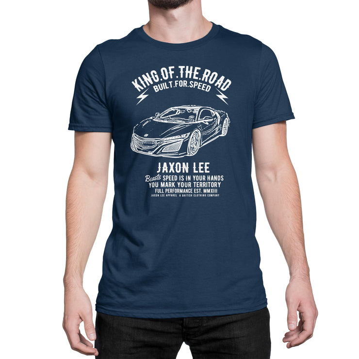 JL King Illustration For A Honda NSX 2017 Motorcar Fan T-shirt
