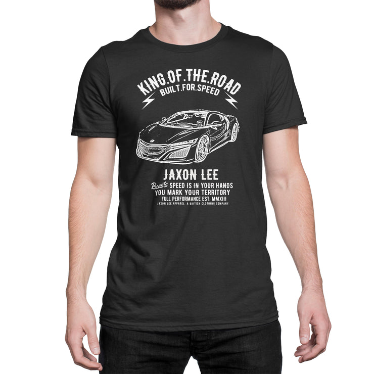 JL King Illustration For A Honda NSX 2017 Motorcar Fan T-shirt