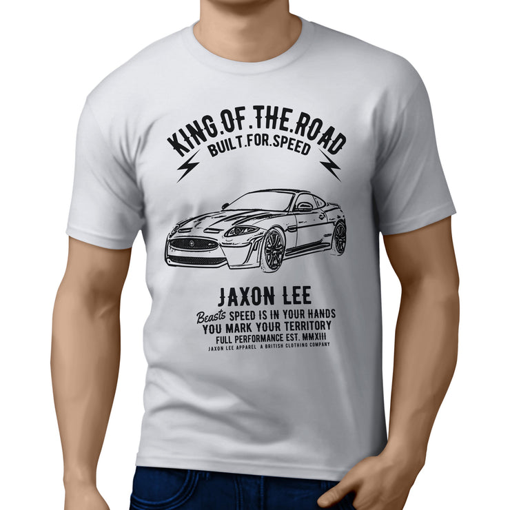 JL* King Illustration For A Jaguar XK Motorcar Fan T-shirt