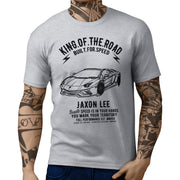 JL King Illustration For A Lambo Aventador S Roadster Motorcar Fan T-shirt