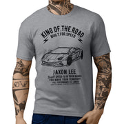 JL King Illustration For A Lambo Aventador S Roadster Motorcar Fan T-shirt