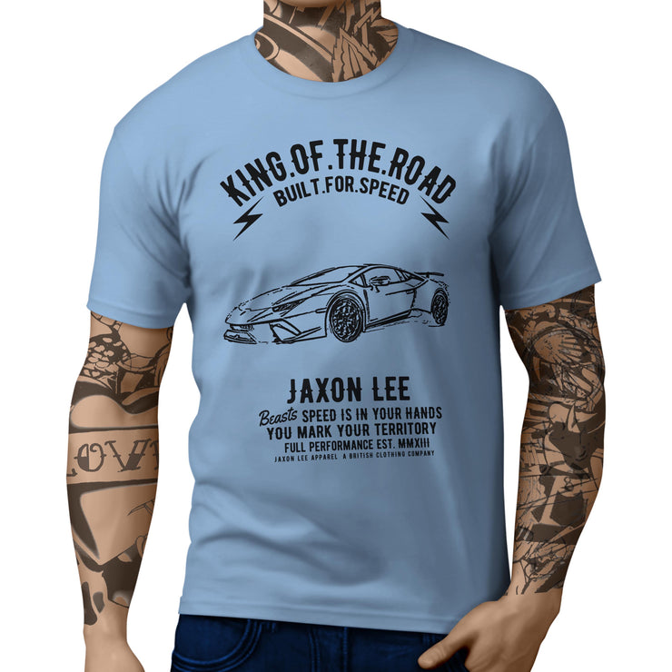 JL King Illustration For A Lambo Huracan Performante Motorcar Fan T-shirt