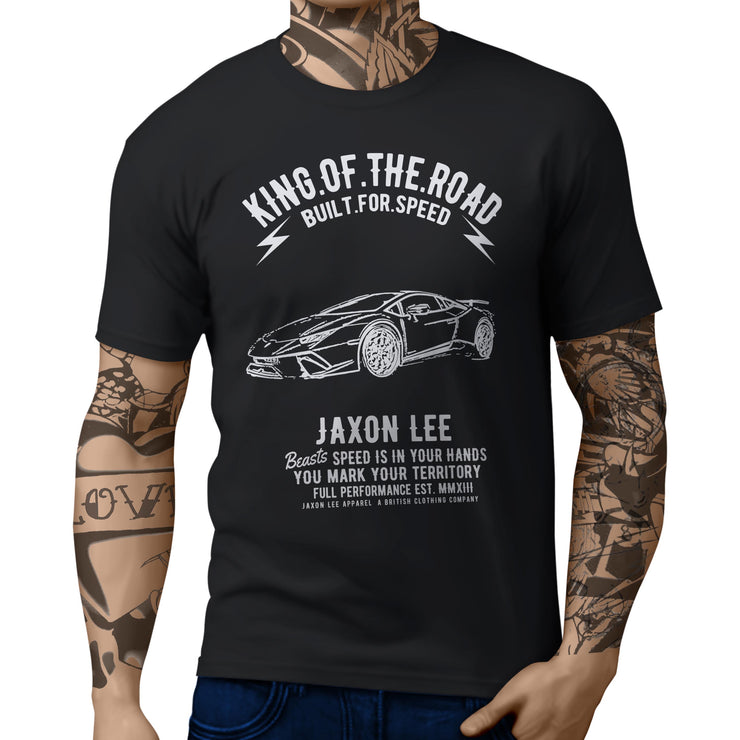 JL King Illustration For A Lambo Huracan Performante Motorcar Fan T-shirt
