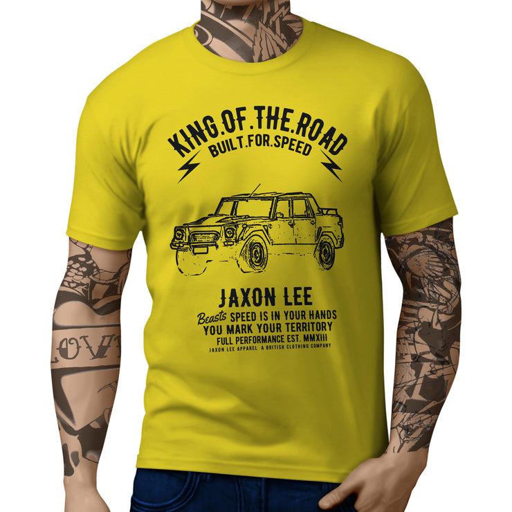 JL King Illustration For A Lambo LM002 Motorcar Fan T-shirt