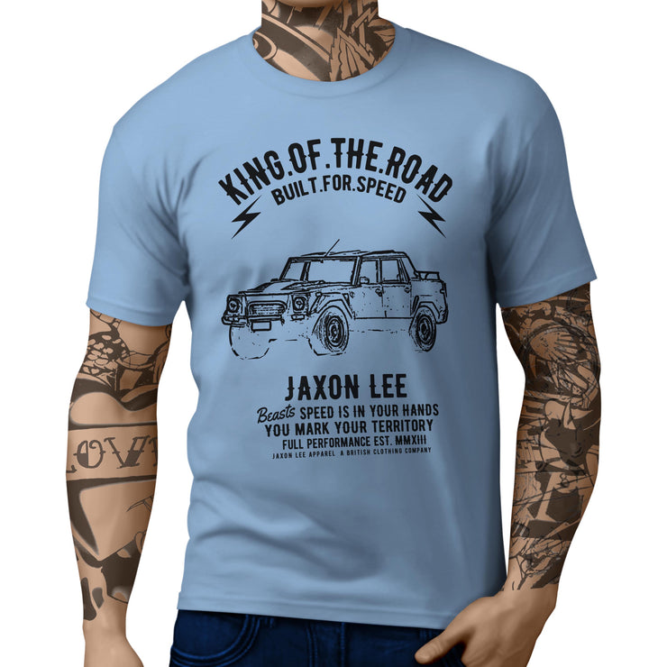JL King Illustration For A Lambo LM002 Motorcar Fan T-shirt