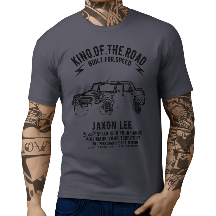 JL King Illustration For A Lambo LM002 Motorcar Fan T-shirt