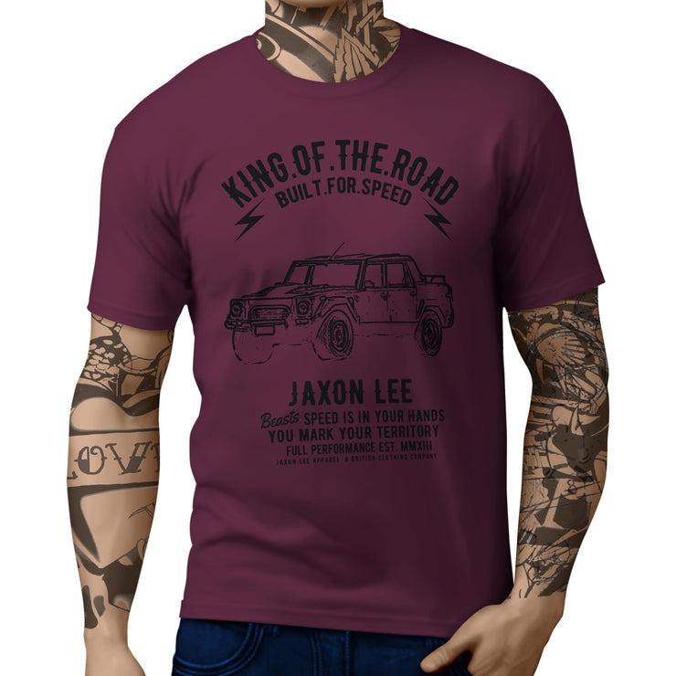 JL King Illustration For A Lambo LM002 Motorcar Fan T-shirt